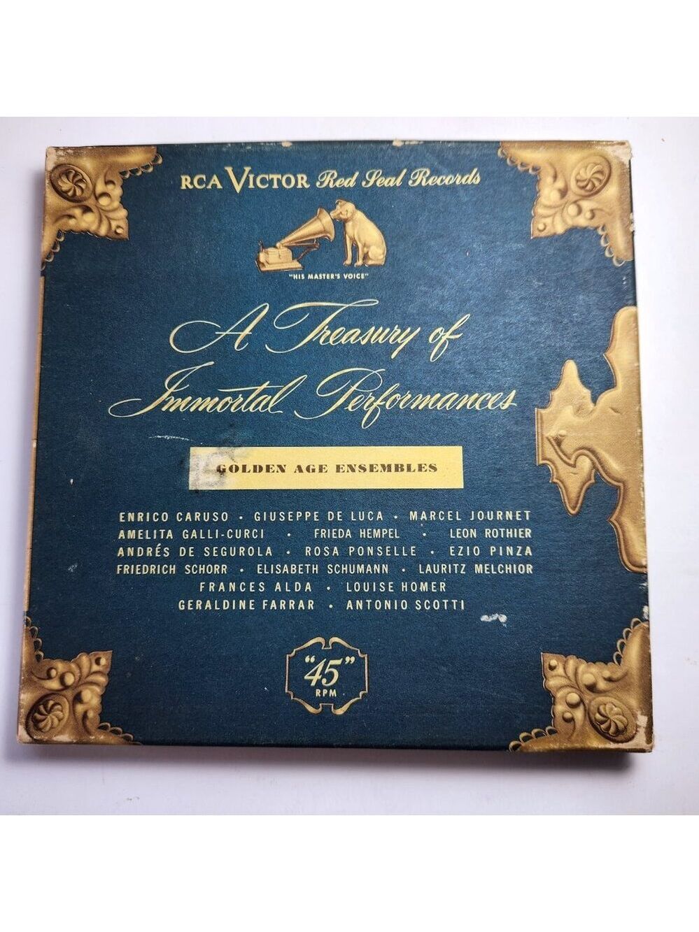 A Treasury of Immortal Performances RCA 45 RPM Records Golden Age Ensembles
